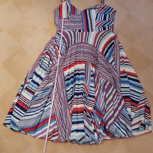 Parker Magna Stripe Dress, Sz S - Picture 7 of 16